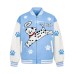 Embroidered spotted dog baseball uniform loose fit