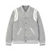 Color blocking spliced wool baseball jersey