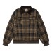 Color blocking plaid thick lapel jacket for men and women