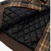 Color blocking plaid thick lapel jacket for men and women