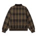 Color blocking plaid thick lapel jacket for men and women