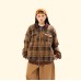 Grid thickened cotton jacket baseball uniform