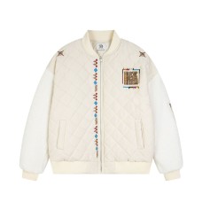 Dopamine embroidered letter contrasting jacket jacket