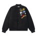 Embroidered letters and cotton baseball jacket