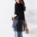 Plus Size Women's Mid-Length Spliced Short Sleeve Simple Loose Elegant Versatile Top