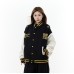 Embroidered baseball jersey with adhesive fabric