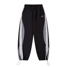 Retro functional style color blocked sports casual pants