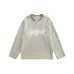 Hollow out damaged mesh spliced sweatshirt sweatshirt