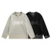 Hollow out damaged mesh spliced sweatshirt sweatshirt