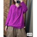 Spring New Arrival Women's Cotton Loose Solid Color Hooded Casual Retro Top Spring New Arrival Women's Cotton Loose Solid Color Hooded Casual Retro Top