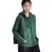 Spring New Arrival Women's Cotton Loose Solid Color Hooded Casual Retro Top Spring New Arrival Women's Cotton Loose Solid Color Hooded Casual Retro Top