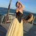 Seaside vacation sexy patchwork temperament camisole dress for women