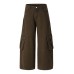 Retro Simple Loose Design Work Trousers