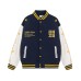 Embroidered baseball jersey with adhesive fabric