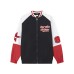 Contrasting striped baseball jersey