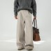 Men's loose straight leg trousers with a hanging feel, long pants