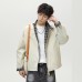 Plaid jacket men's stand up collar cardigan jacket