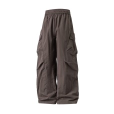 Men's three-dimensional pocket straight leg casual pants long pants