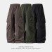 Men's three-dimensional pocket straight leg casual pants long pants
