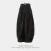 Curved knife shaped straight leg long pants