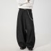 Curved knife shaped straight leg long pants