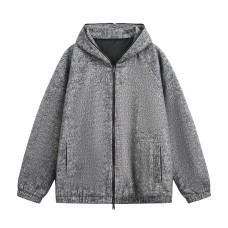 Hooded jacket thick cardigan sweatshirt jacket