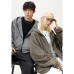 Hooded jacket thick cardigan sweatshirt jacket