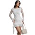 Elegant slim fit lace slim fit hip hugging dress