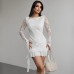 Elegant slim fit lace slim fit hip hugging dress