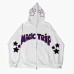 Print Color Block Street Hooded Casual Sweatshirt for Women and Men
