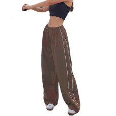 Trendy Personalized Drawstring Casual Elastic Waist Multi-color Long Pants