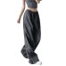 Trendy Personalized Drawstring Casual Elastic Waist Multi-color Long Pants