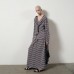 White Casual Striped False Collar Bolero for Women