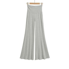 Flip over elastic loose wide leg flared pants Flip over elastic loose wide leg flared pants
