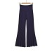 Flip over elastic loose wide leg flared pants