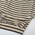 Striped Swing Collar Short Sleeve Loose Slim Casual T-Shirt