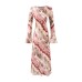 Ruffle Collar Flare Sleeve Dress
