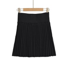 Sexy High Waist Elastic Fitted Knit Pleated Skirt Sexy High Waist Elastic Fitted Knit Pleated Skirt