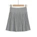 Sexy High Waist Elastic Fitted Knit Pleated Skirt