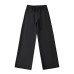 Elastic Waist Wide Leg Trousers with Belt 