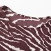 Printed Round Neck Flared Long Sleeve Dress