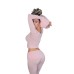 Basic round neck slim fit short long sleeved top