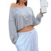 Casual Solid Color Long Sleeve Tank Top for Women