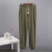 Drawstring Sports Pants with Spicy Girl Style Elastic Cuff Versatile Casual Trousers for Women