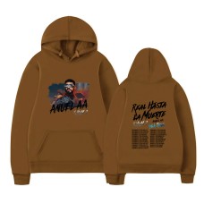 Rapper Anuel AA Real Hasta La Muerte Hoodies Mens Clothing H