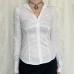 Pure Color Long Sleeve Small Shirt for Women 