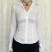 Pure Color Long Sleeve Small Shirt for Women 