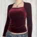 Casual Simple Long Sleeve Tank Top for Women
