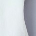 V-neck buckle asymmetrical white shirt top for women
