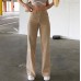 High waisted solid color slim fit jeans for women